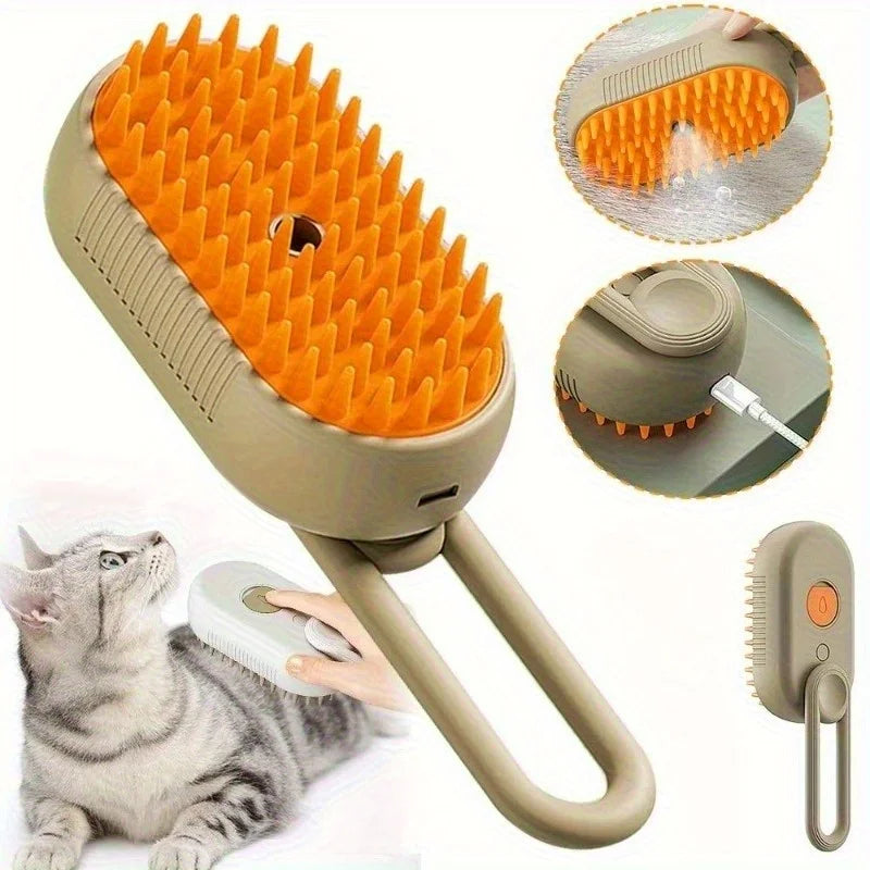 Steamy Pet Grooming Brush