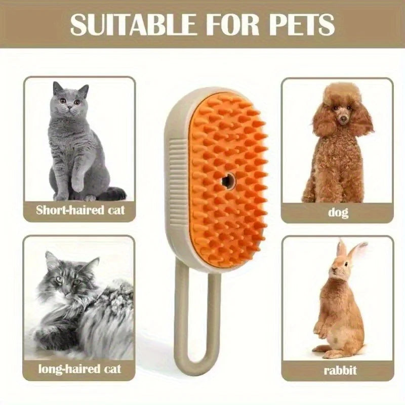 Steamy Pet Grooming Brush