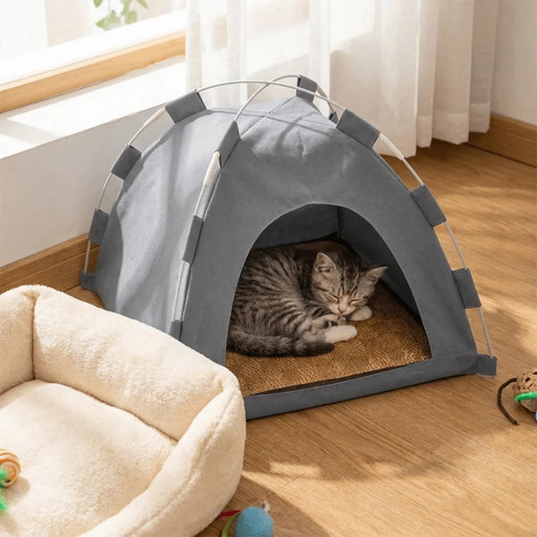 Cat-Bed-Breathable-Portable-Pet-Tent-Foldable-with-Double-sided-Mat-Cooling-Dog-Cave-Detachable-Feral.png