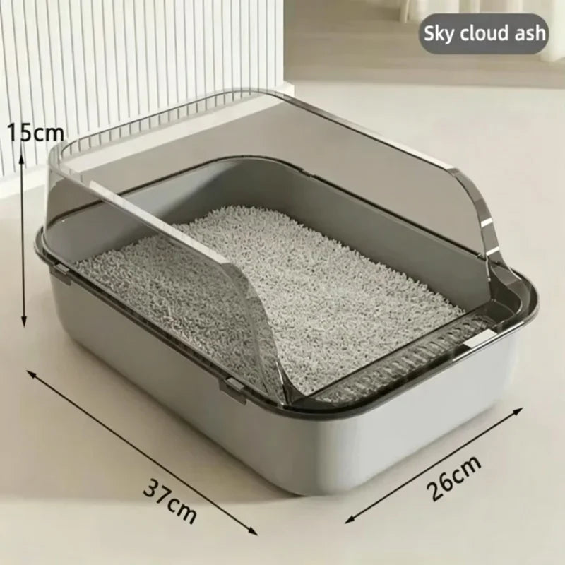 Easy-Clean Cat Litter Box