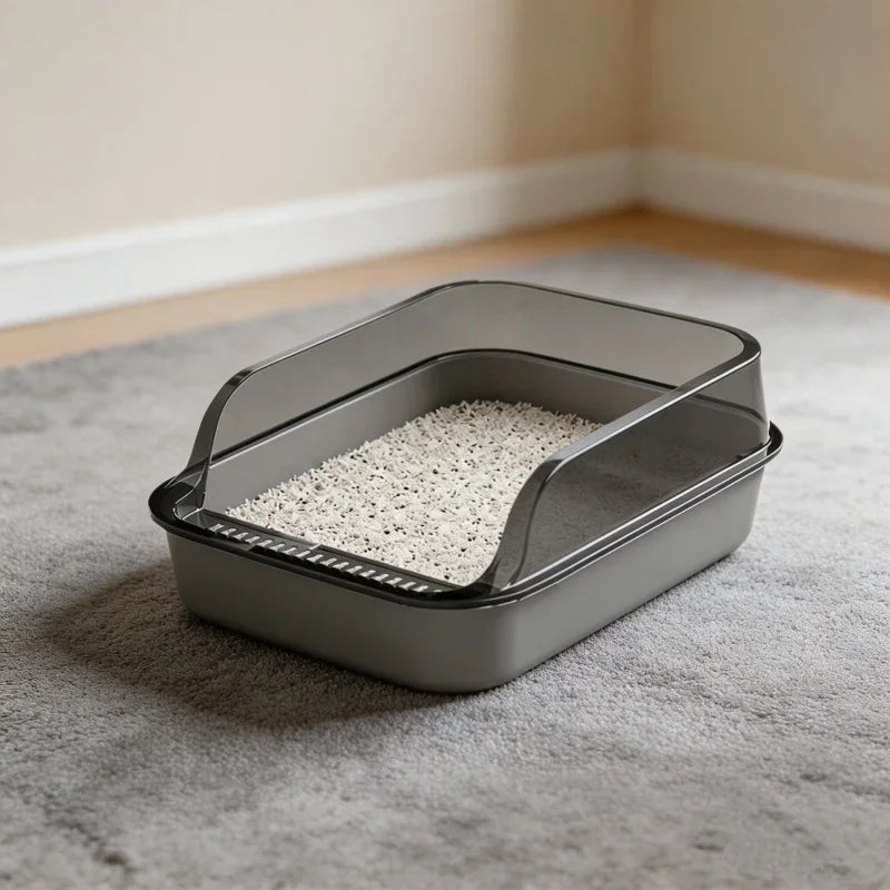 Easy-Clean Cat Litter Box