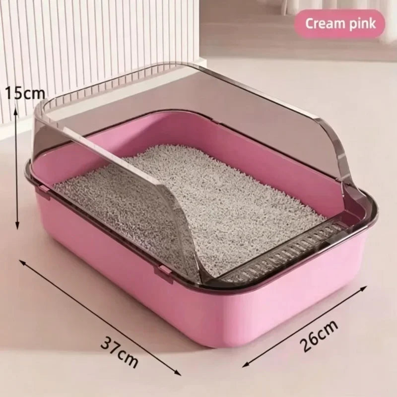 Easy-Clean Cat Litter Box